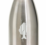 Butelka stalowa (szara) z logo Dni Karpia 2022
