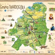 Mapa rysunkowa gminy Twardogóra