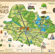 Mapa rysunkowa gminy Żmigród