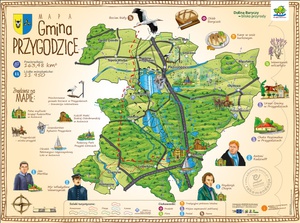 Mapa rysunkowa gminy Przygodzice