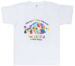 Koszulka Kolorowy Szlak Karpia - biała, XL